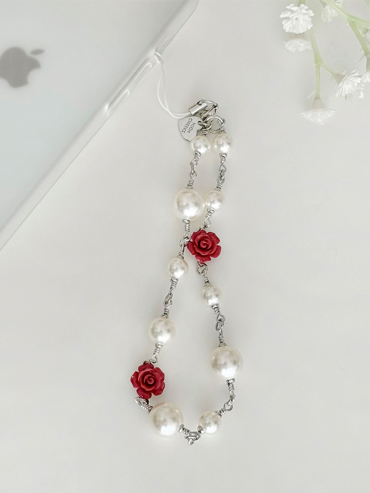하이칙스(HIGH CHEEKS) Rose&Pearl Phone String_HC2477KE001M