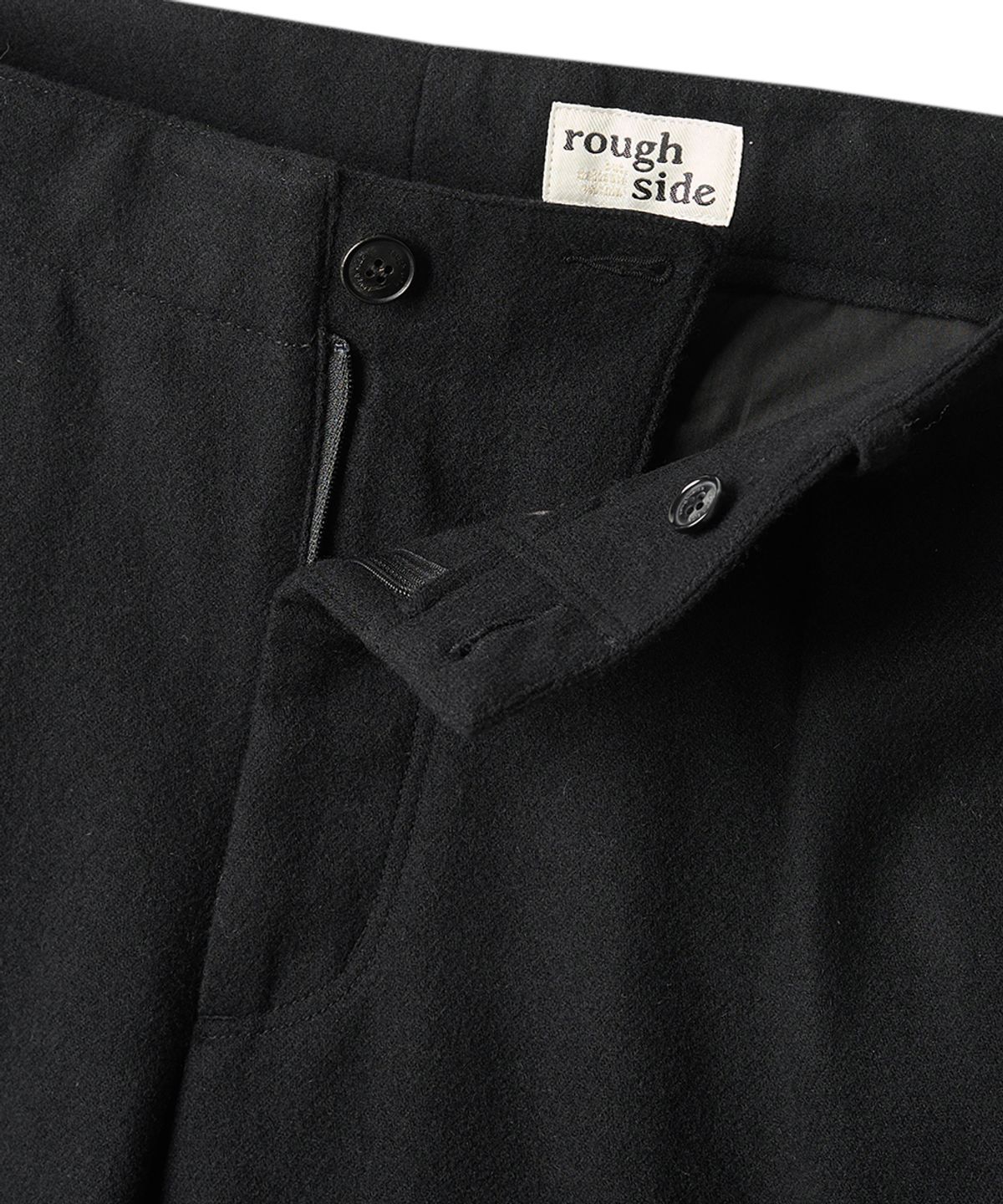 러프사이드(ROUGHSIDE) Reporter Pants Black