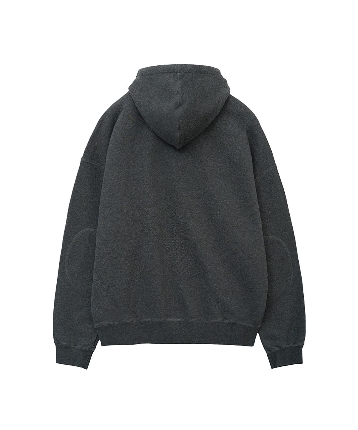 러프사이드(ROUGHSIDE) Oversized Zip Up Hoodie Graphite
