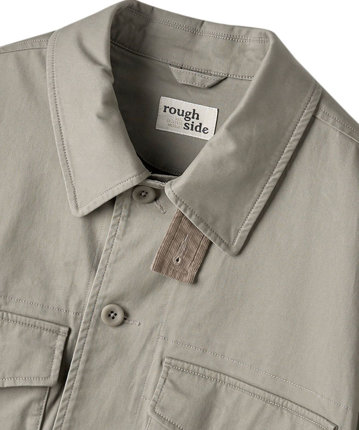 러프사이드(ROUGHSIDE) BDU Jacket Light Grey