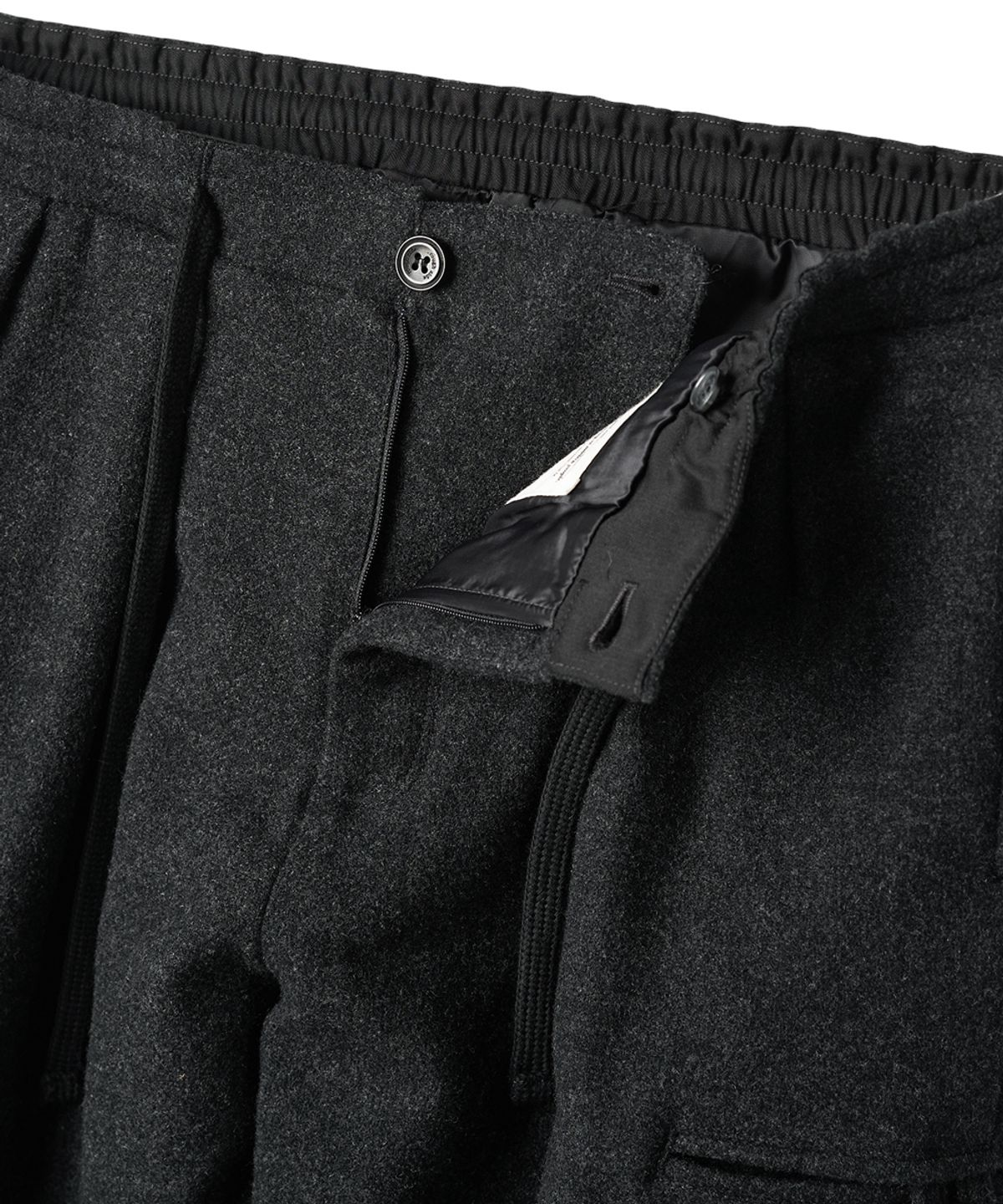 러프사이드(ROUGHSIDE) Wool Field Pants Charcoal