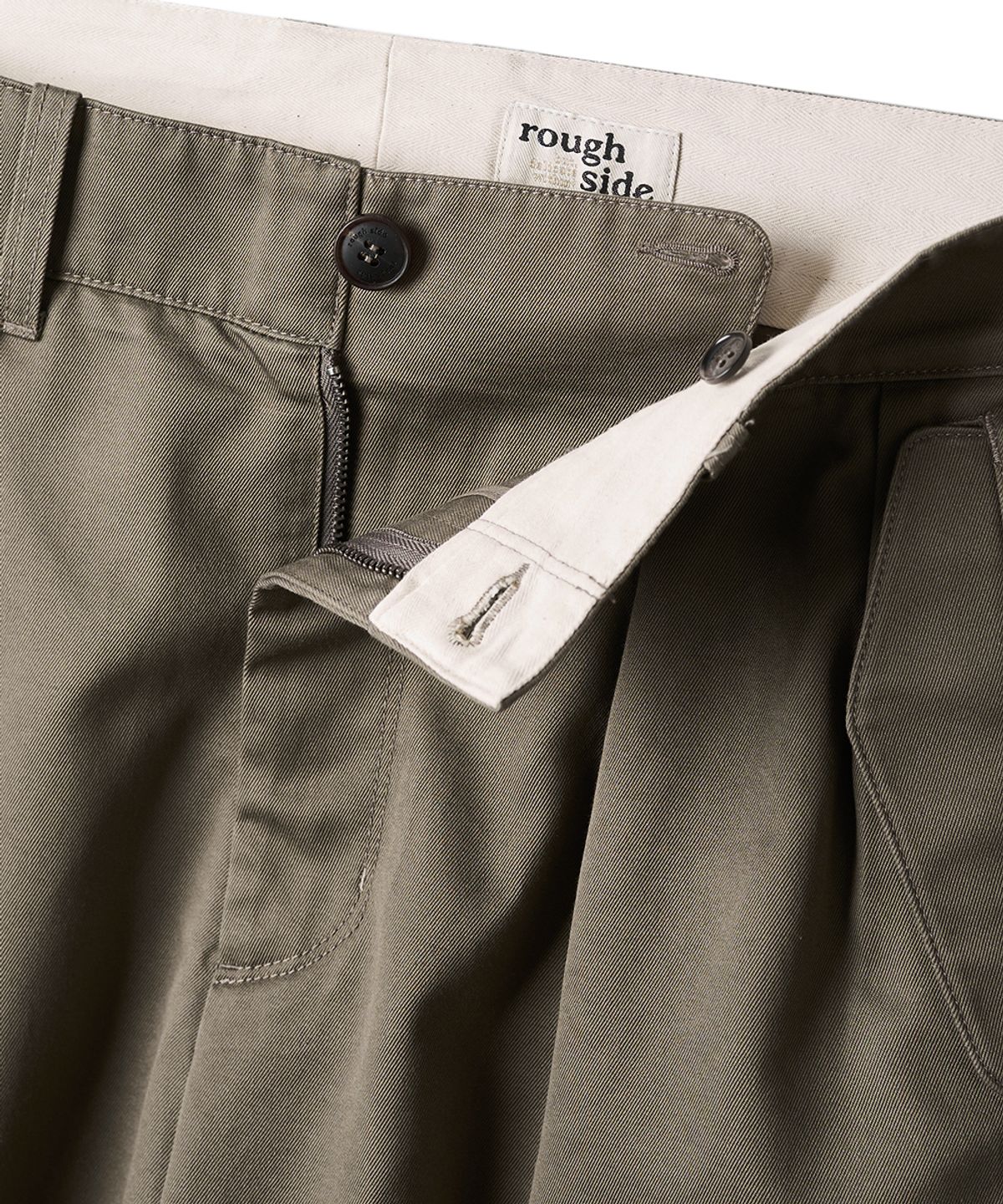러프사이드(ROUGHSIDE) Flap Pants Mud