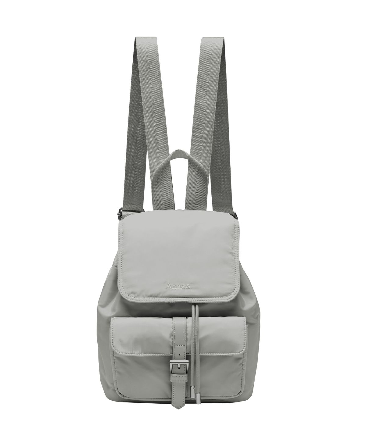 아메스 월드와이드(AMES-WORLDWIDE) BASIC LOGO BACKPACK SILVER