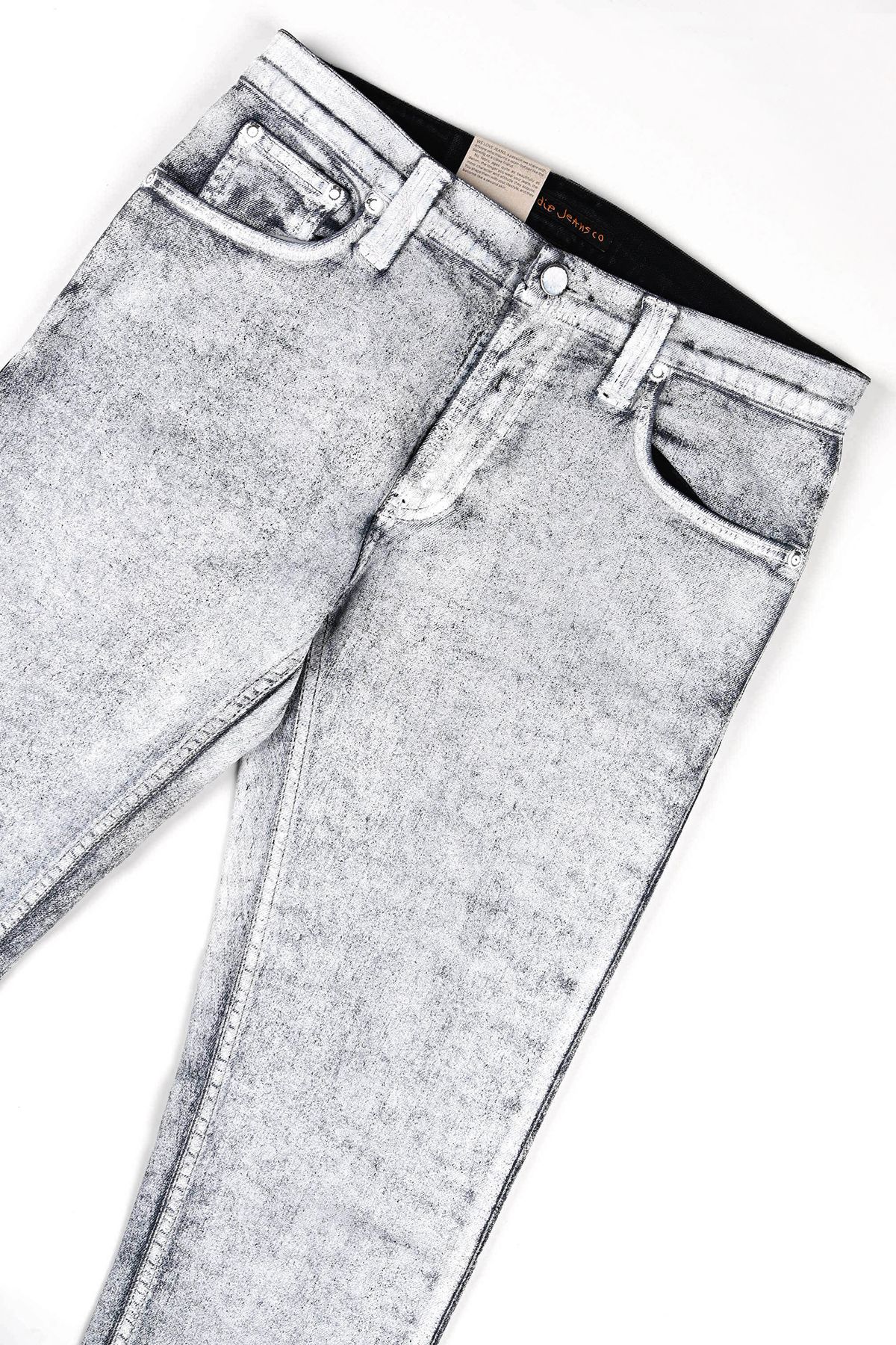누디진(NUDIEJEANS) Tube Tom White Painted_111550