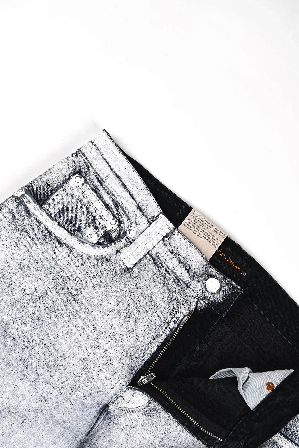 누디진(NUDIEJEANS) Tube Tom White Painted_111550