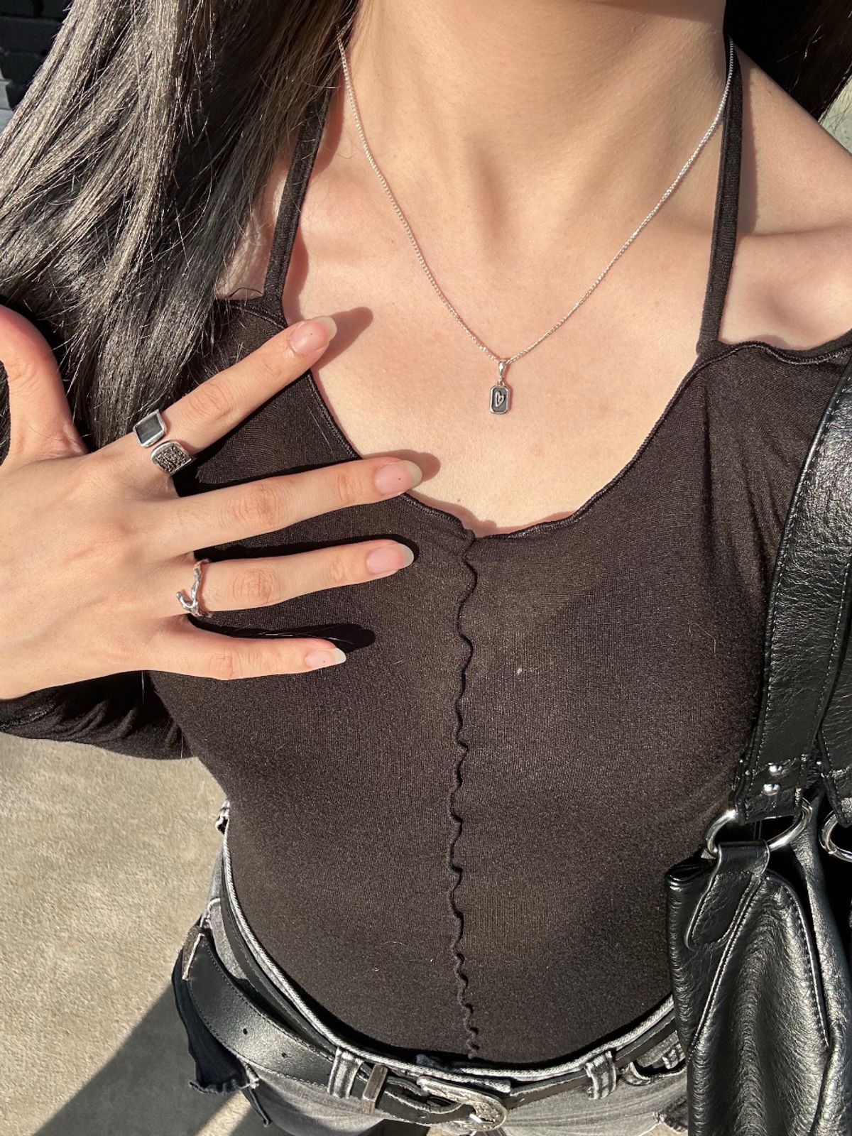 외사랑(OESALANG) OSL logo play necklace part.1