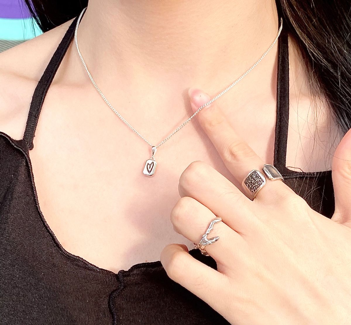 외사랑(OESALANG) OSL logo play necklace part.3