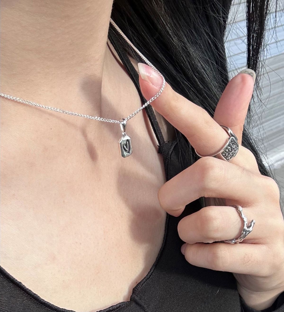 외사랑(OESALANG) OSL logo play necklace part.3