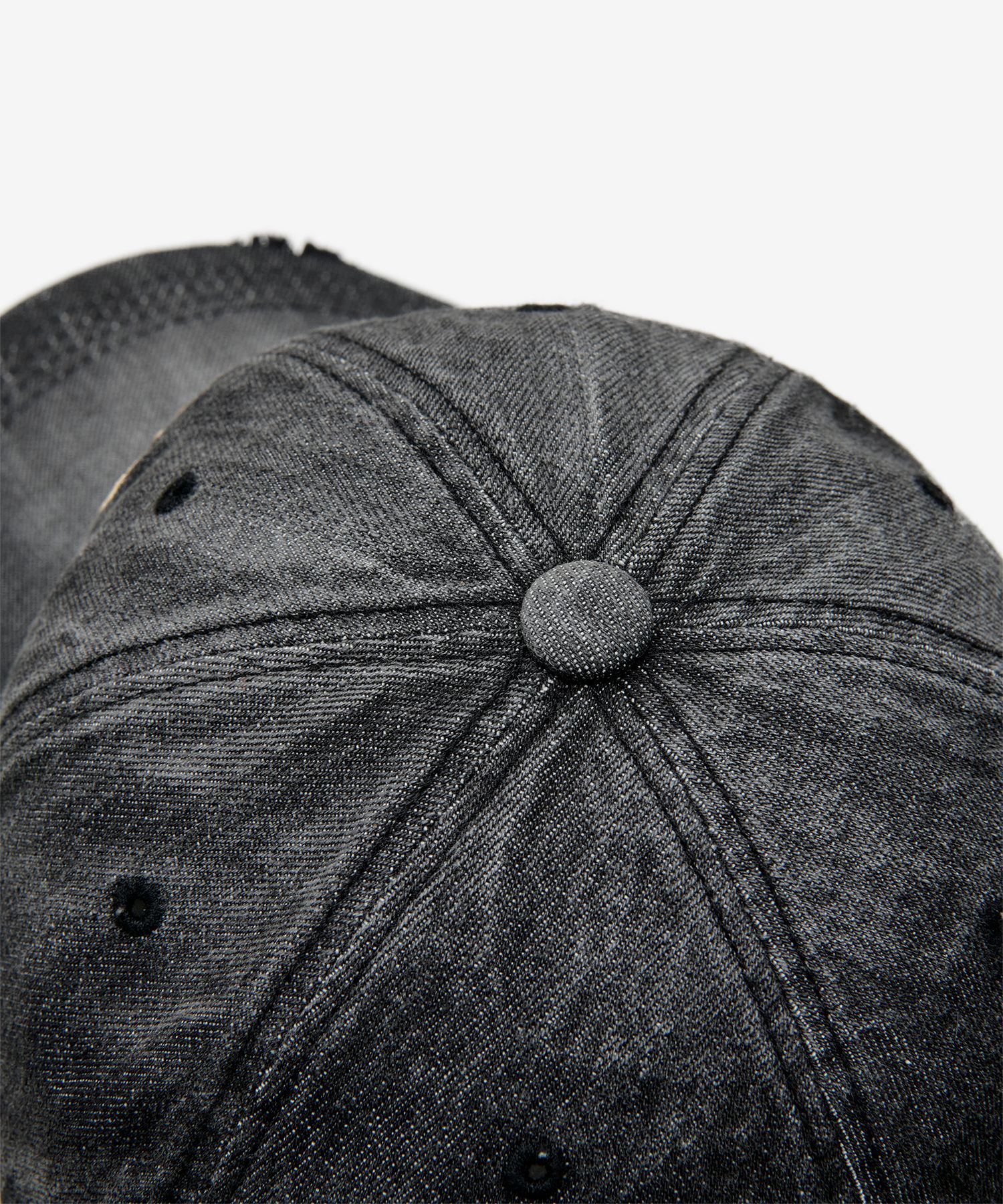 MUSINSA | DOFFJASON Vintage Washed Denim Ball Cap BLACK