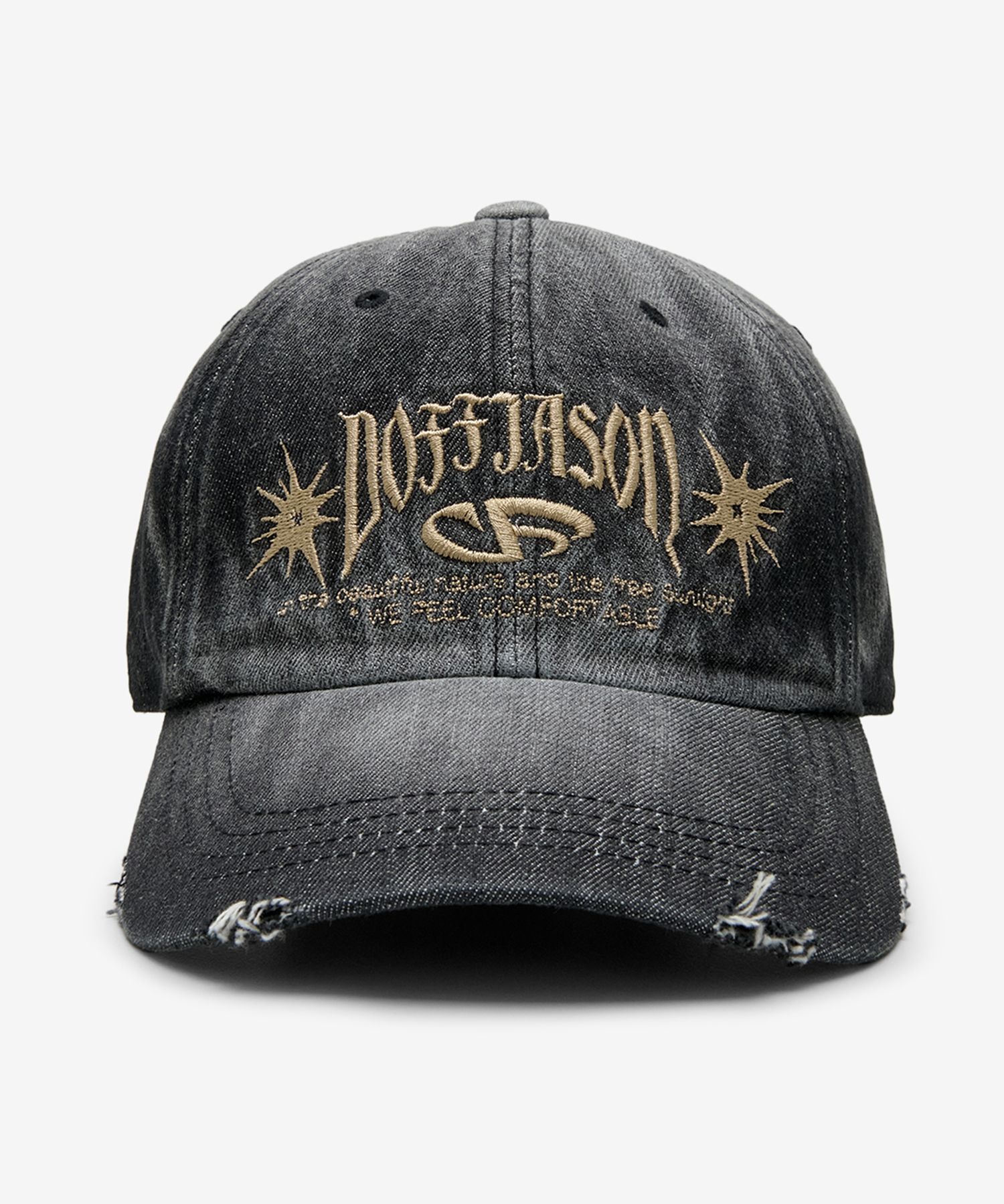 DOFFJASON ■ Vintage Washed Denim Ball Cap キャップ MUSINSA | DOFFJASON Vintage Washed Denim Ball Cap BLACK