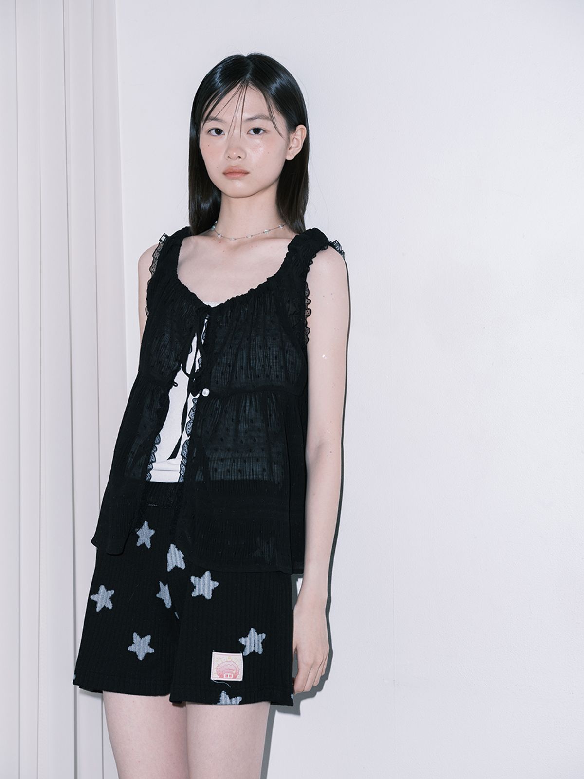 무음(MUWM) 유교 이지 코튼 쇼츠 Ugyo Easy Shorts (Black Star)
