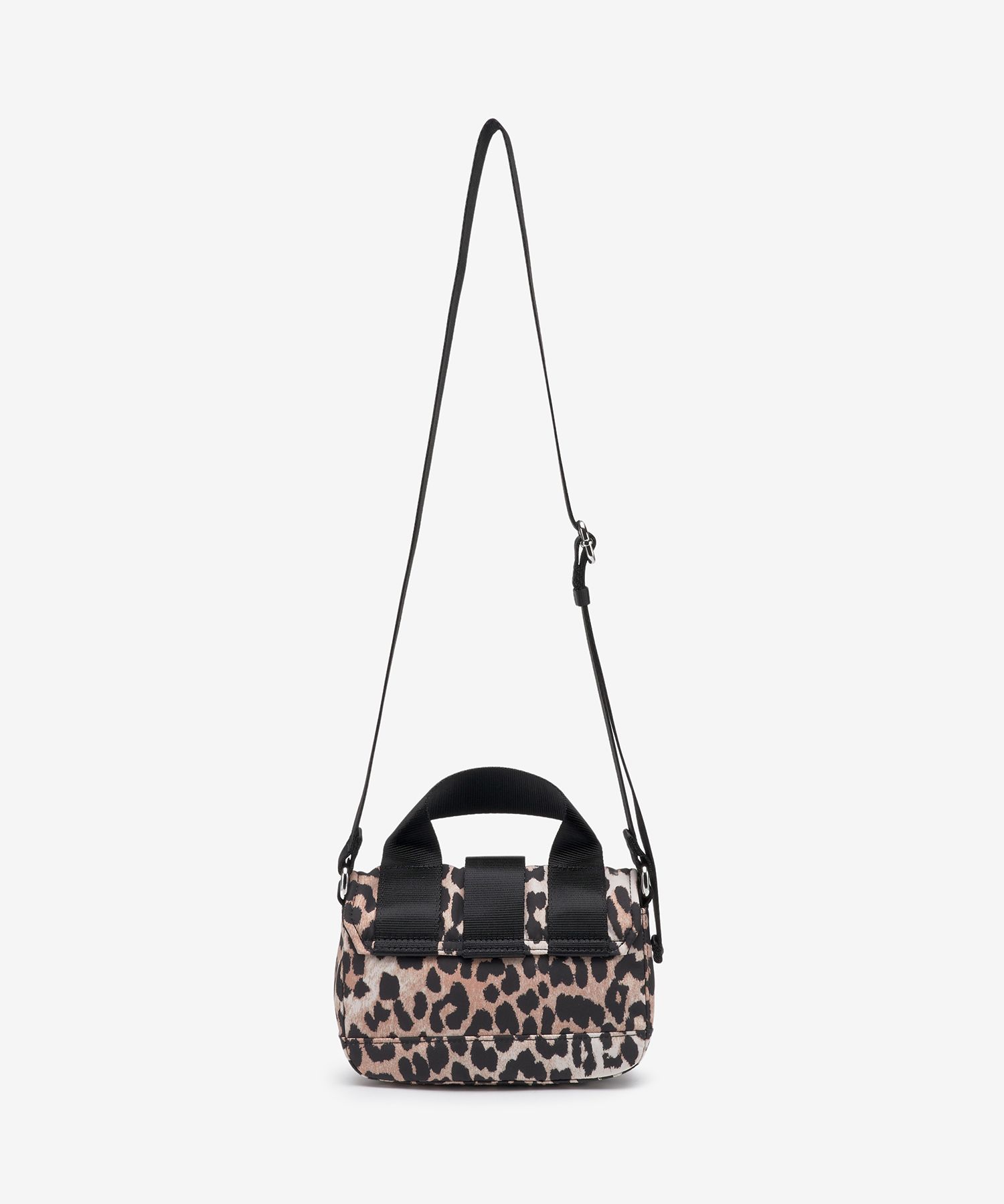 MUSINSA | GANNI Mini Recycle Tech Crossbody Bag - Leopard / A5640943