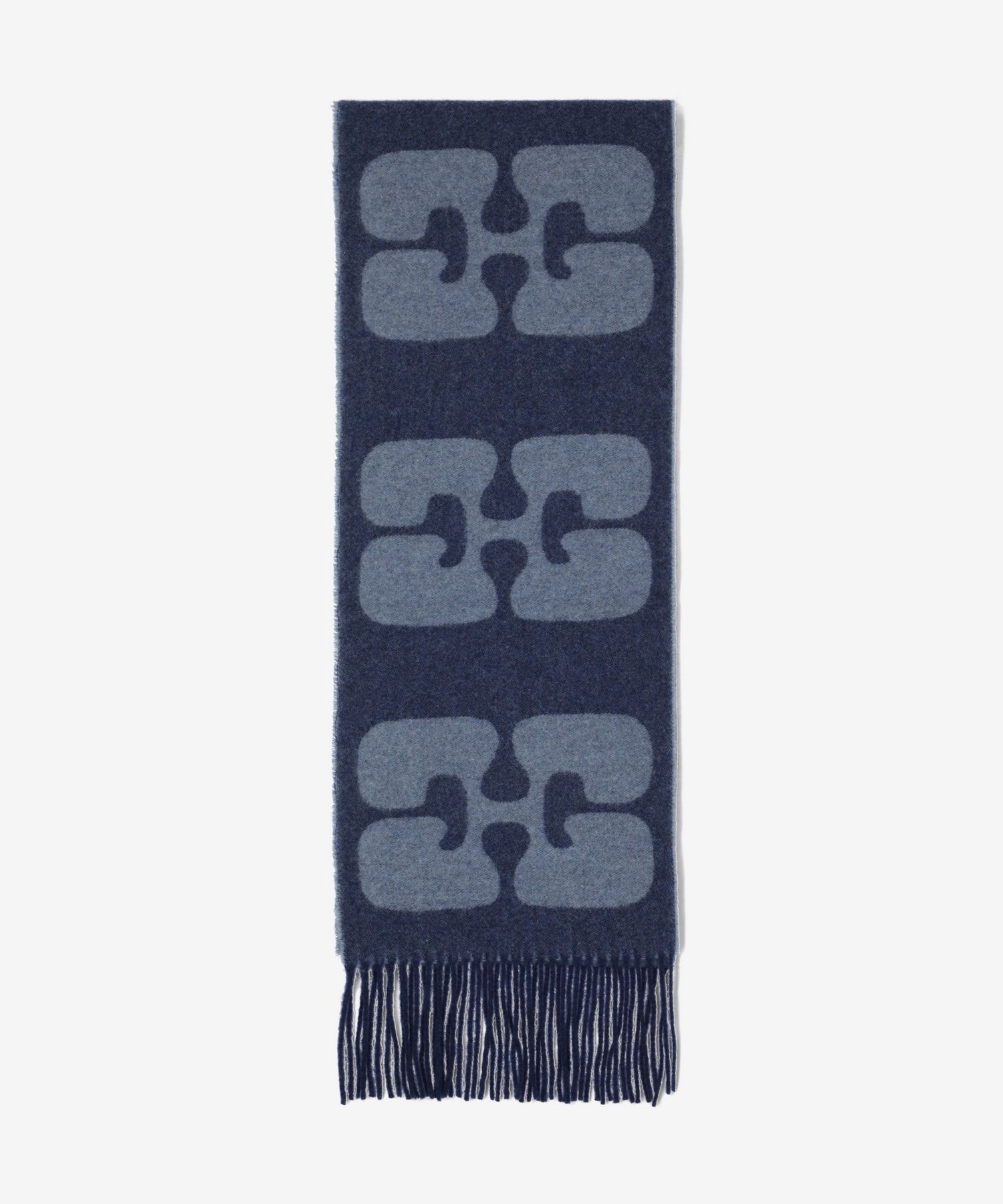 MUSINSA公式 | GANNI Narrow Logo Muffler - Dark Blue / A6028076