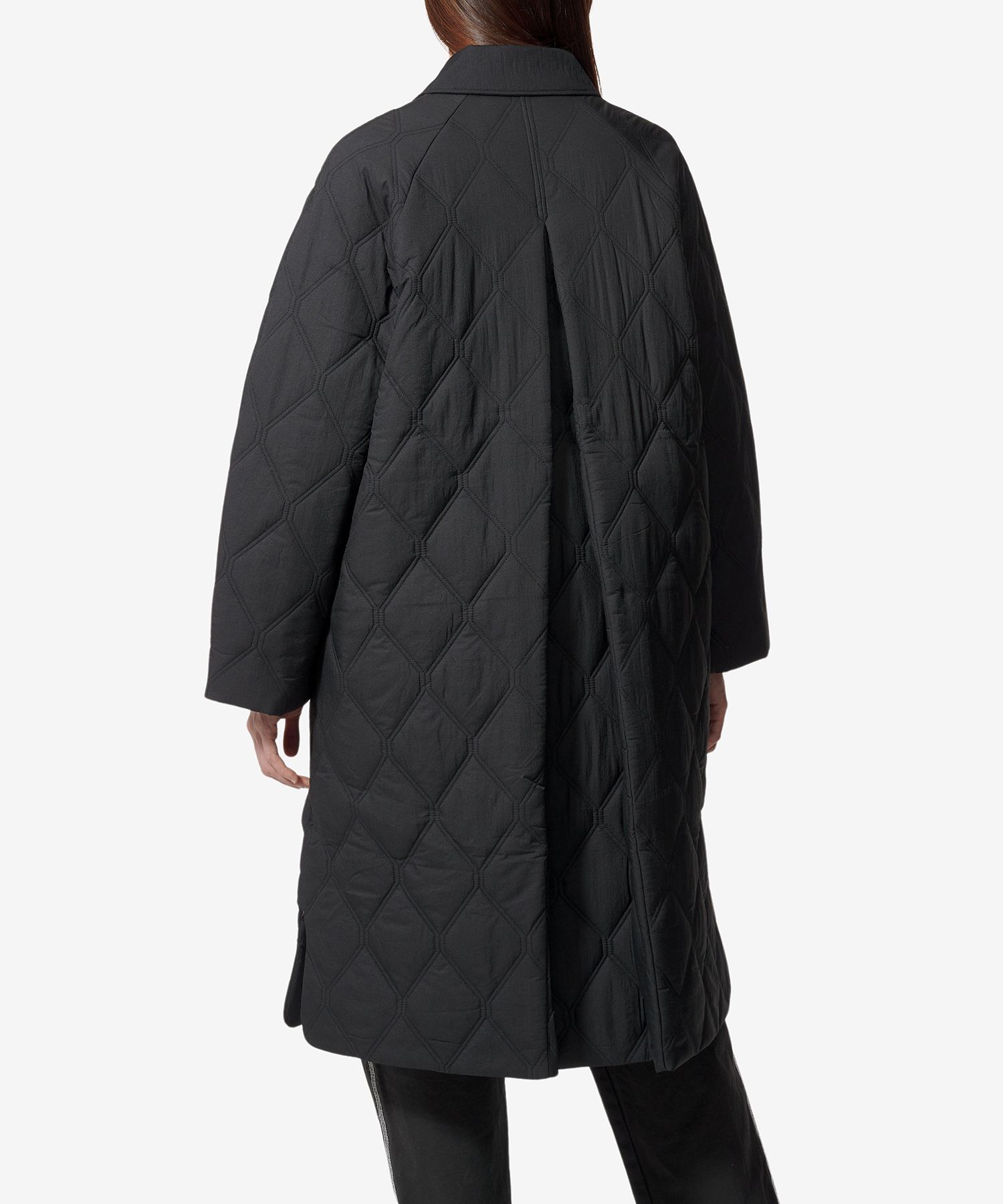 【国内即発】GANNI QUILT RAGLAN MIDI COAT Ganni Quilted Raglan Midi Coat - Coats - BeyondStyle