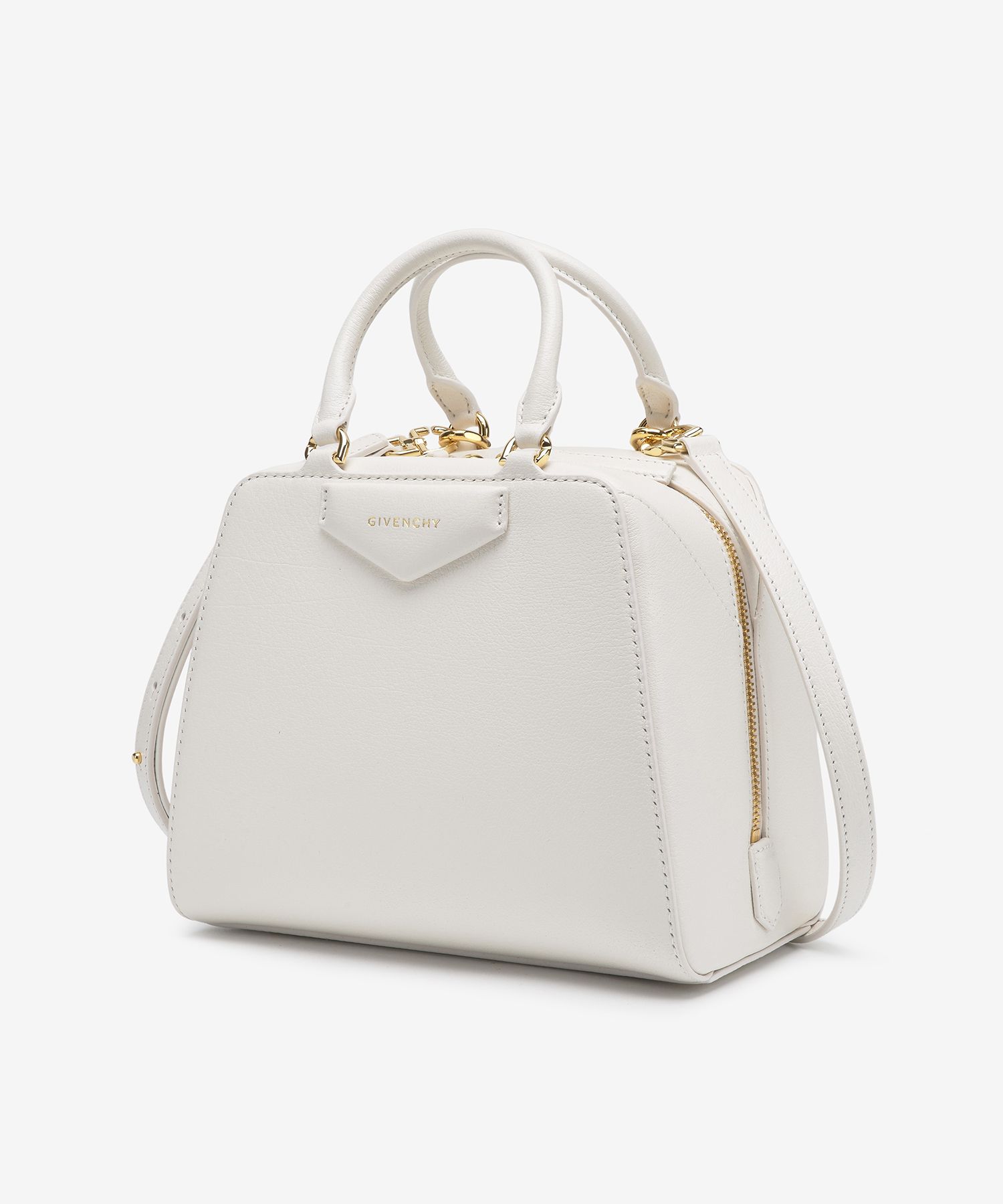 ★GIVENCHY★ Mini Antigona Cube Handbag Ivory BB50ZBB24B105 Mini Antigona Cube bag in leather in - ivory | Givenchy US