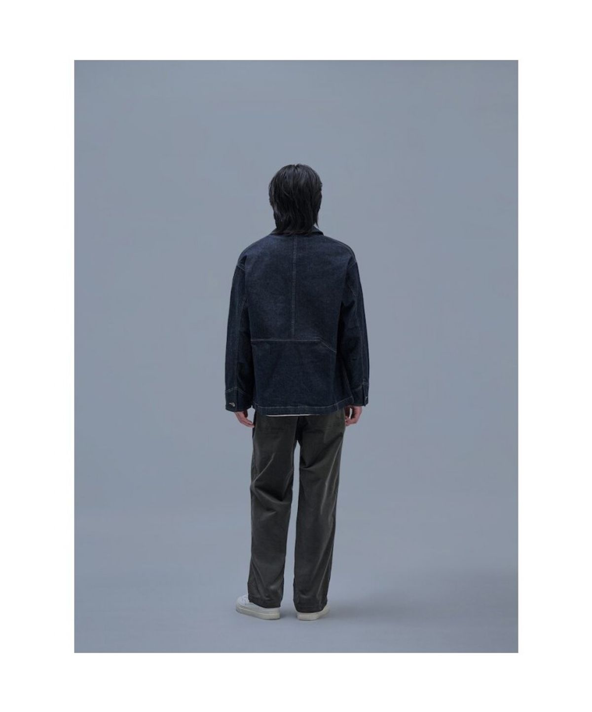 시프트지(SHIFT.G) Mallet Denim Coverall Jacket Navy