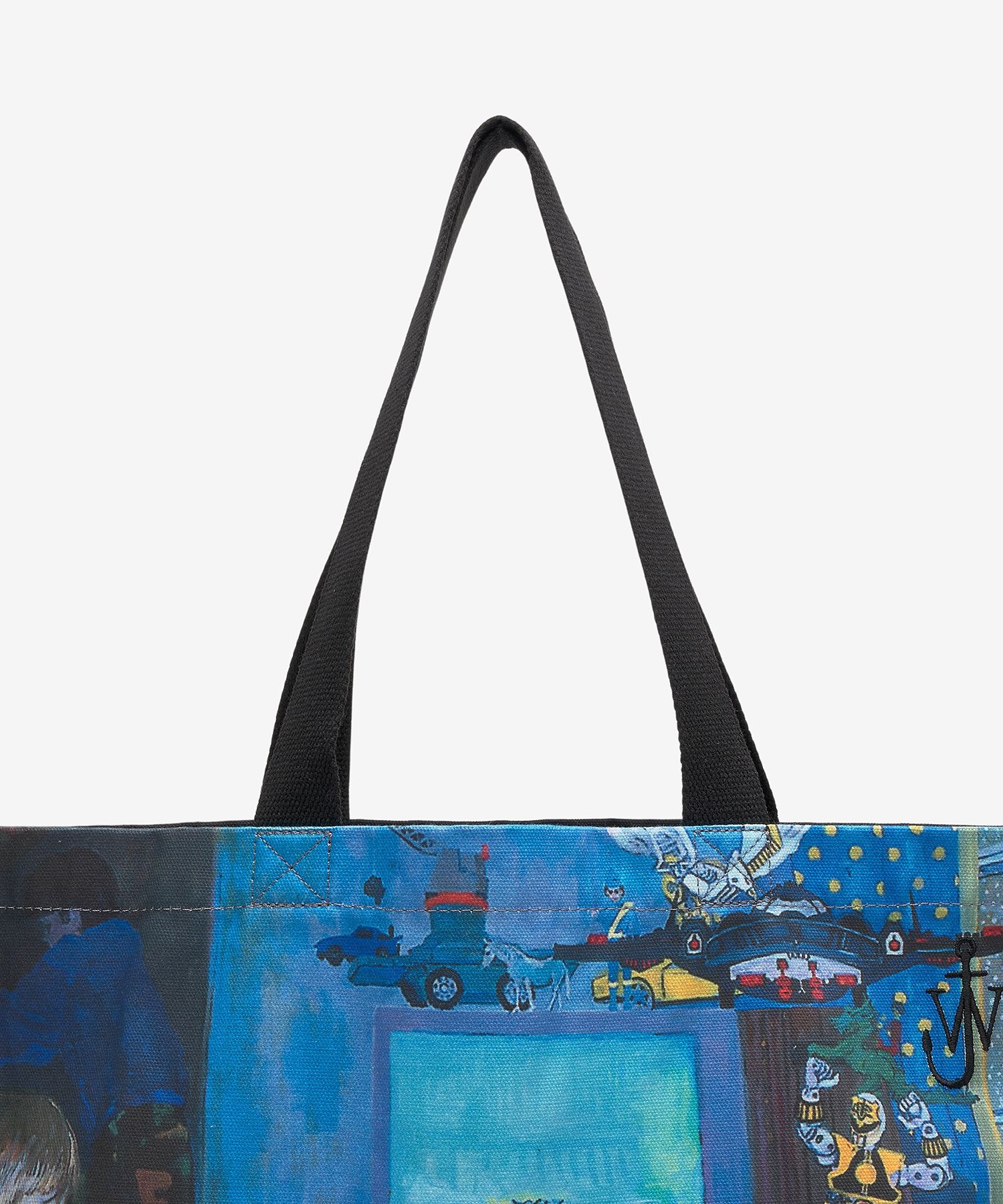トートバッグ J W ANDERSON Printed Canvas Tote Bag Blue HB0498FA0404800 HB MUSINSA | J.W.ANDERSON Printed Canvas Tote Bag - Blue