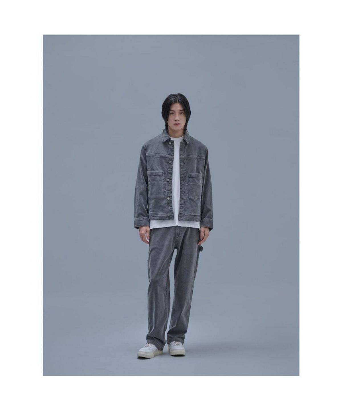 시프트지(SHIFT.G) Mallet Denim Trucker Jacket Grey