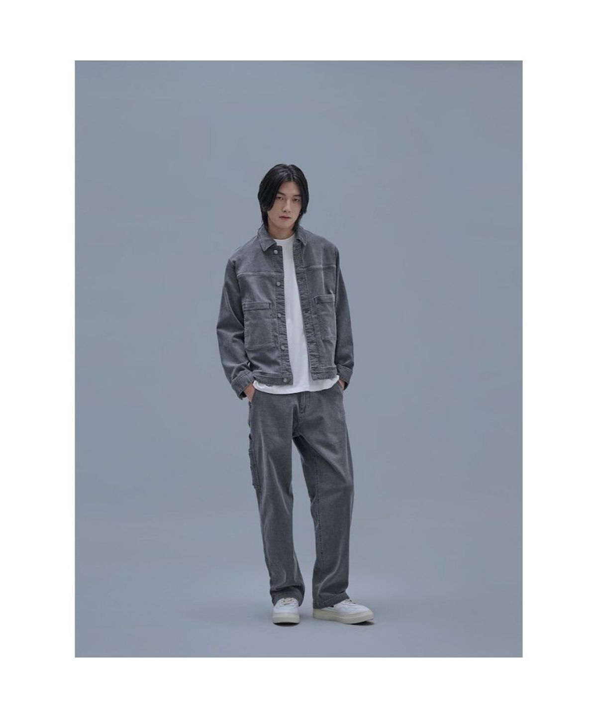 시프트지(SHIFT.G) Mallet Denim Trucker Jacket Grey
