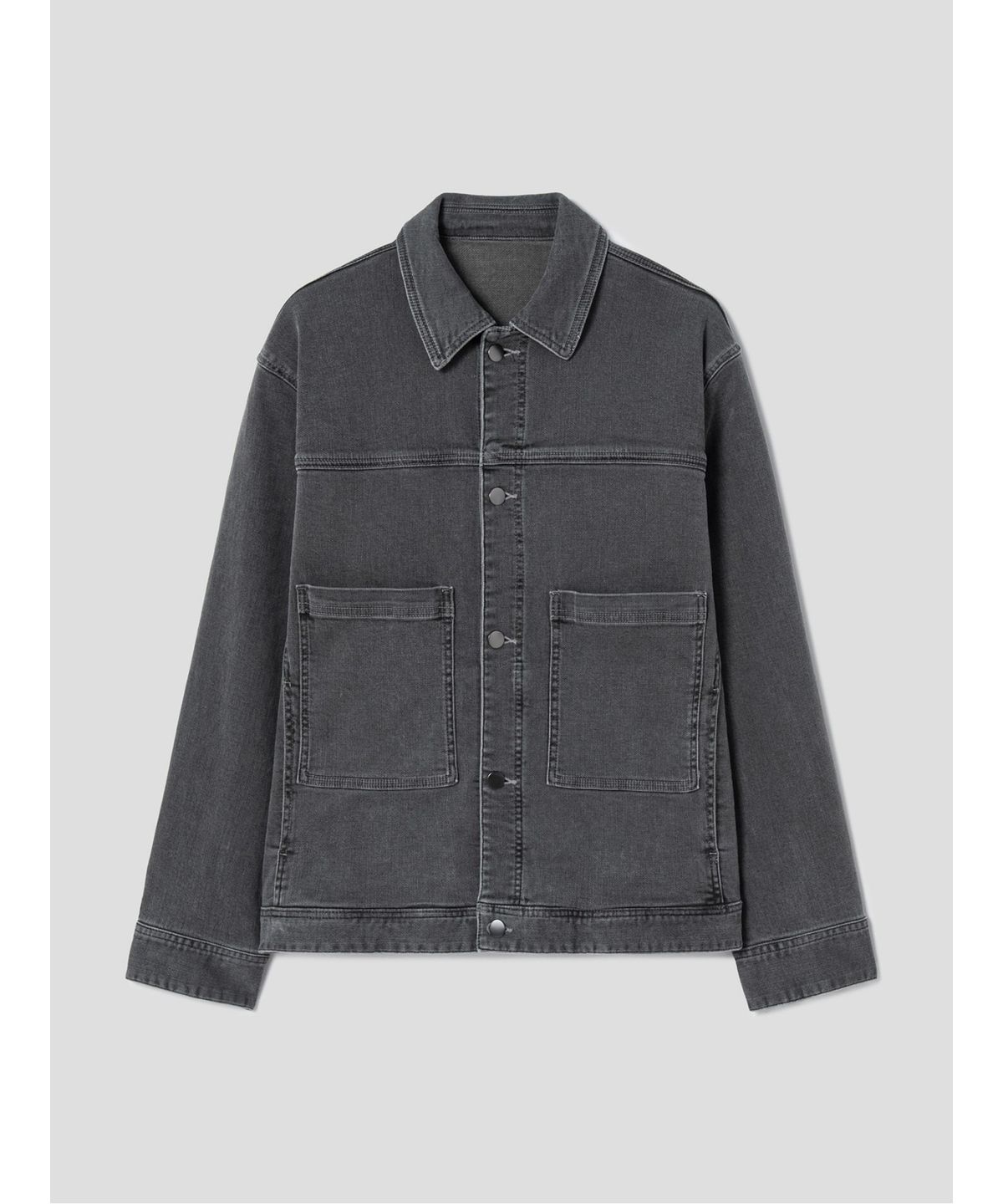 시프트지(SHIFT.G) Mallet Denim Trucker Jacket Grey
