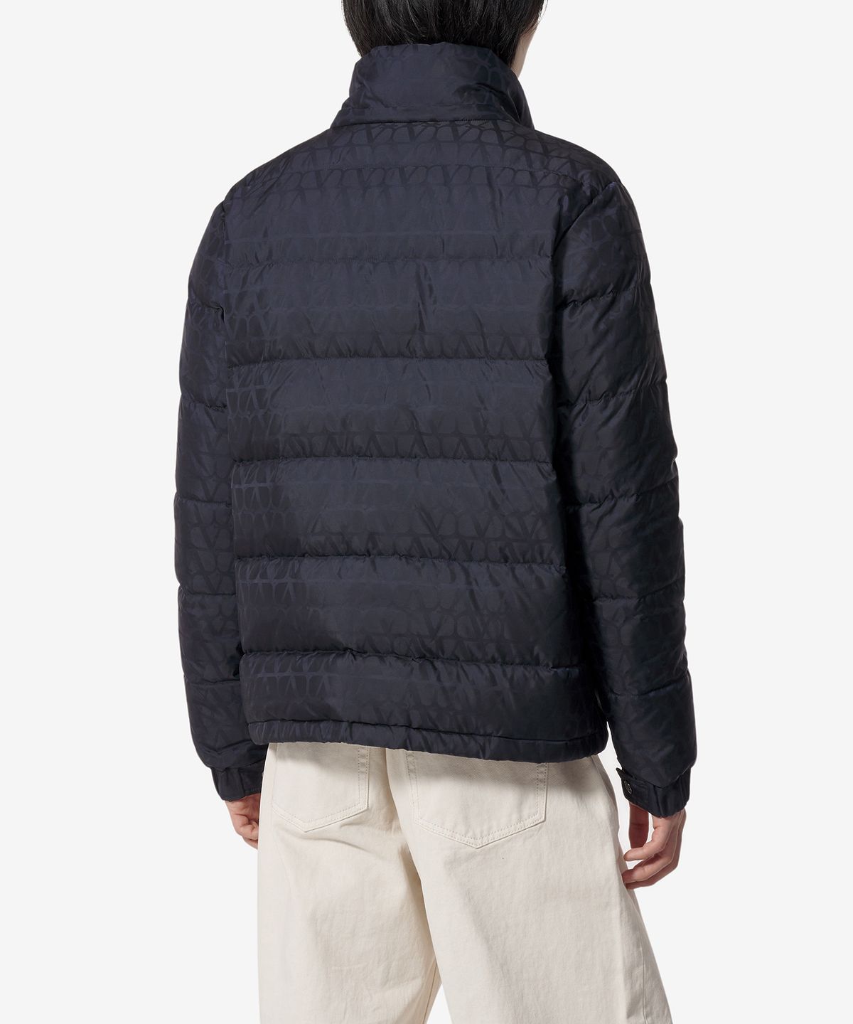 발렌티노(VALENTINO) 트왈 이코노그라프 패턴 나일론 패딩 - 네이비 / 5V3CNA319VFYE6