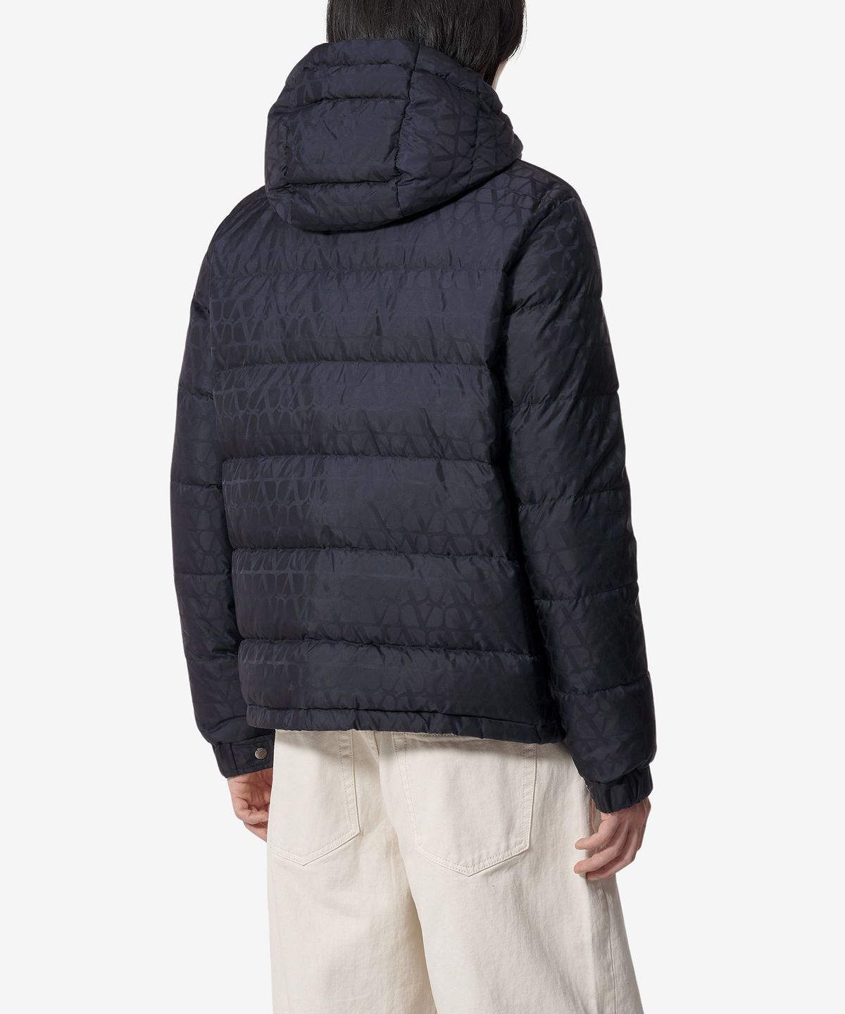 발렌티노(VALENTINO) 트왈 이코노그라프 패턴 나일론 패딩 - 네이비 / 5V3CNA319VFYE6