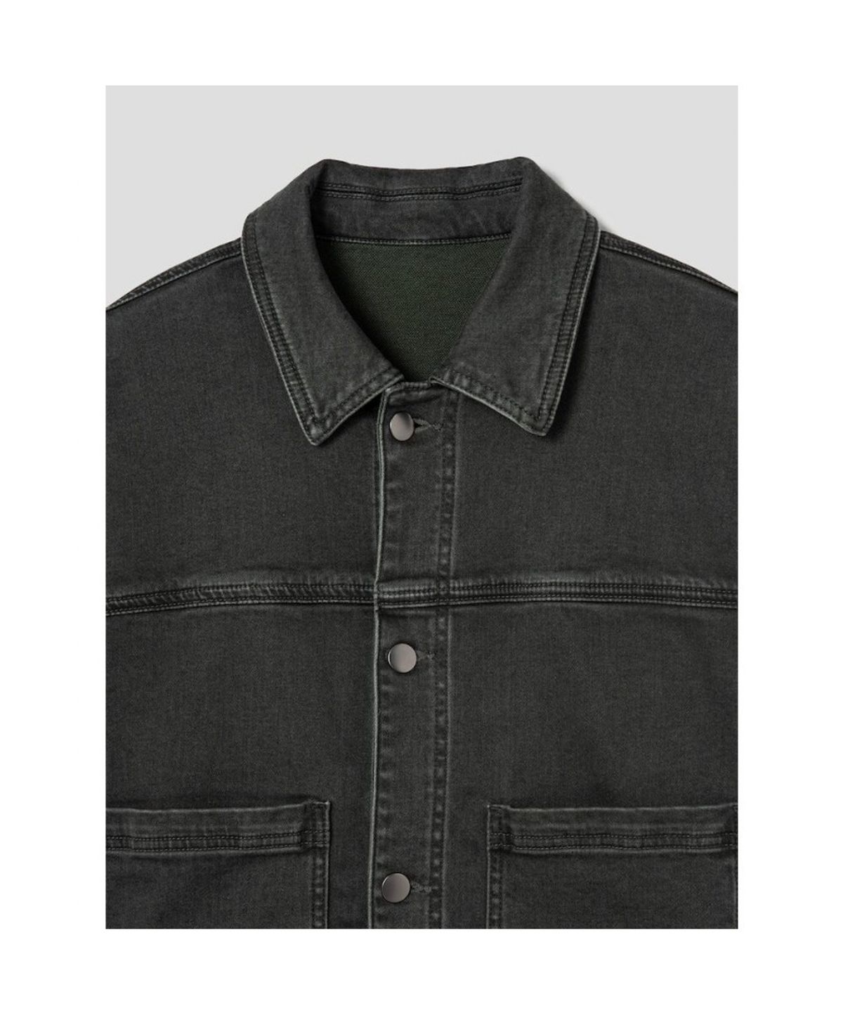 시프트지(SHIFT.G) Mallet Denim Trucker Jacket Khaki Grey