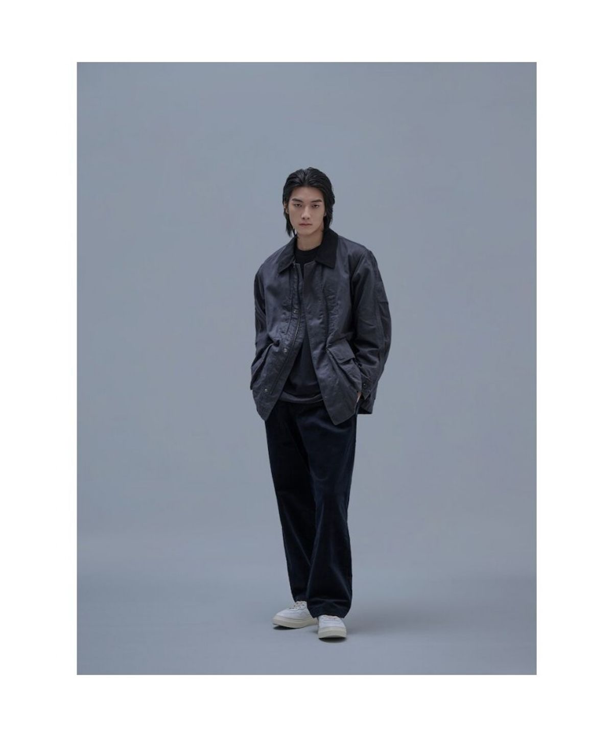 시프트지(SHIFT.G) Overfit Cotton Field Jacket Ash