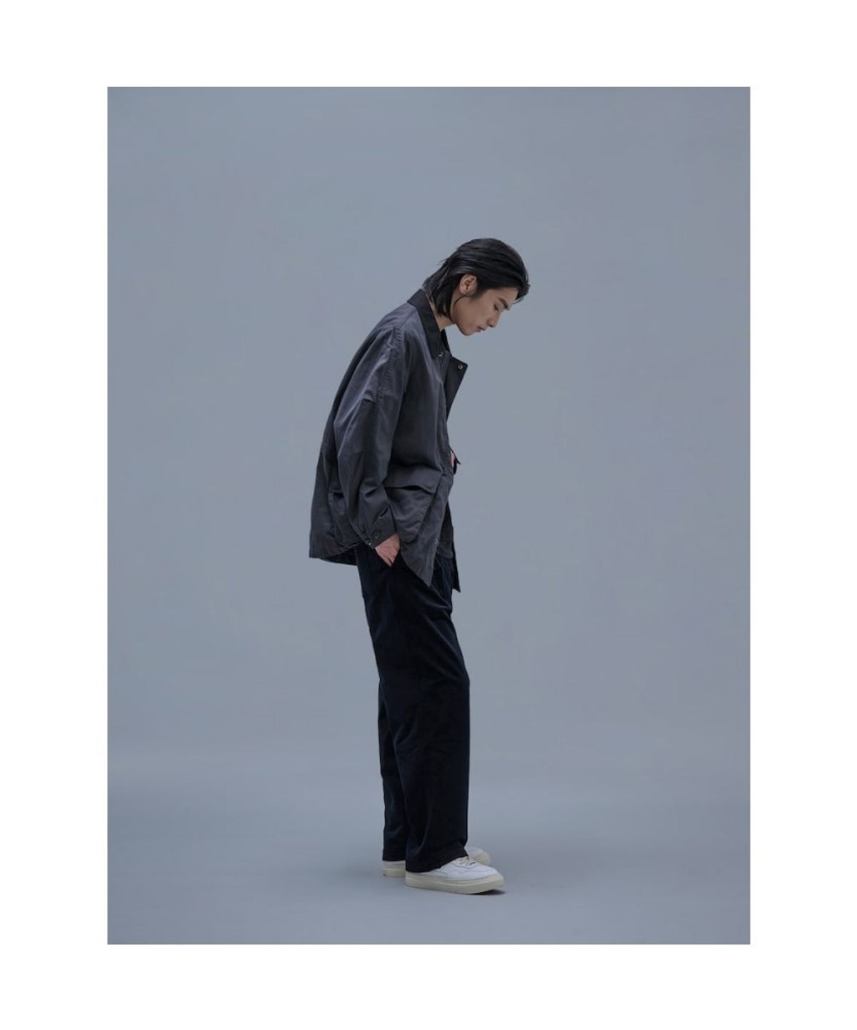 시프트지(SHIFT.G) Overfit Cotton Field Jacket Ash