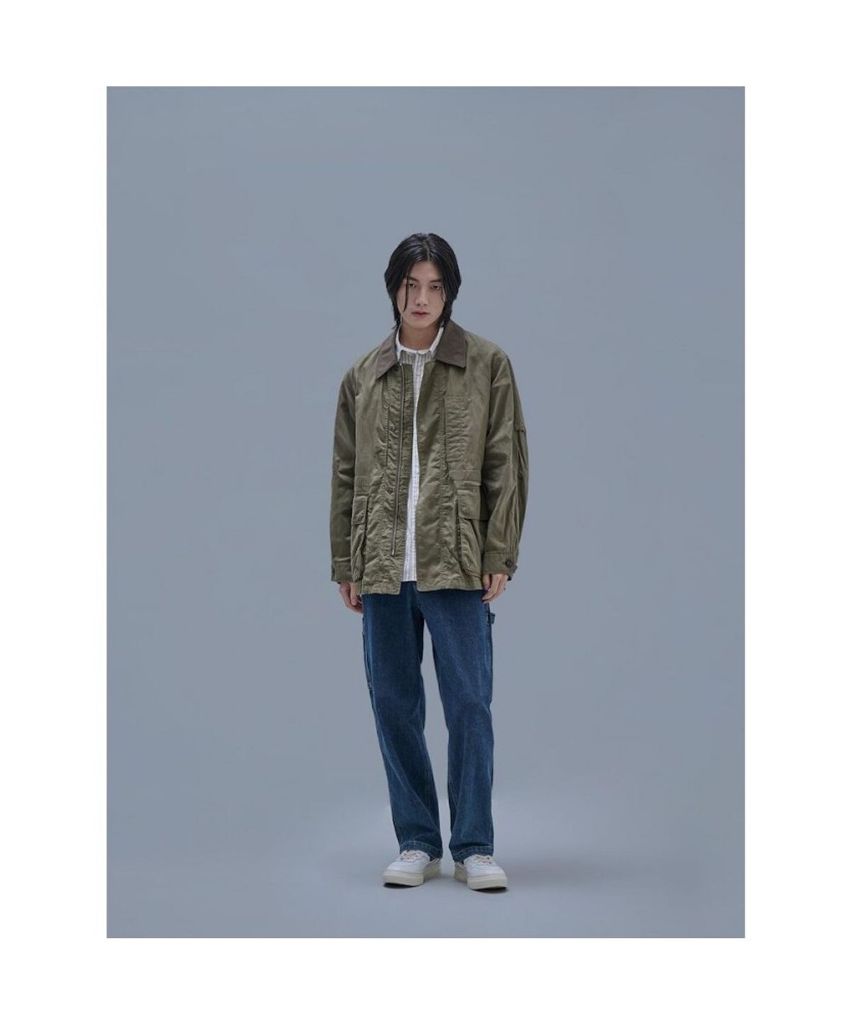 시프트지(SHIFT.G) Overfit Cotton Field Jacket Khaki