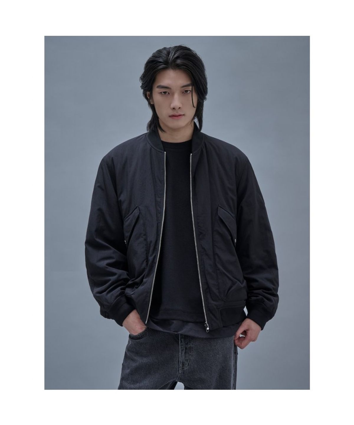 시프트지(SHIFT.G) Reversible Aviator Jumper Black