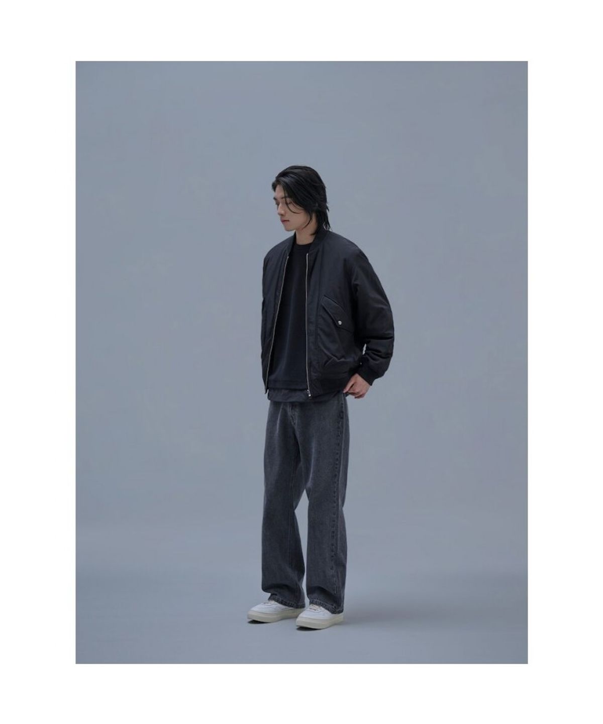 시프트지(SHIFT.G) Reversible Aviator Jumper Black