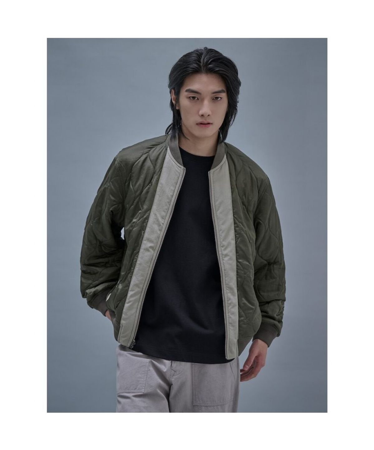시프트지(SHIFT.G) Reversible Aviator Jumper Beige