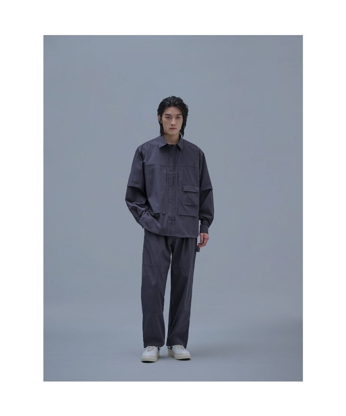 시프트지(SHIFT.G) Utility Shirts(Setup) Ash