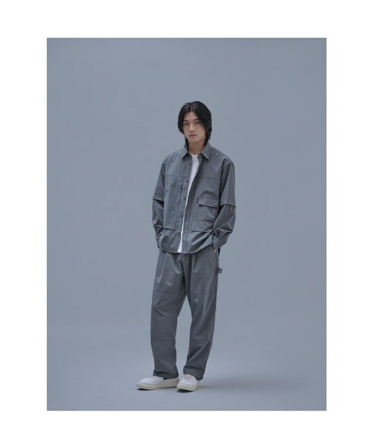 시프트지(SHIFT.G) Utility Shirts(Setup) Khaki