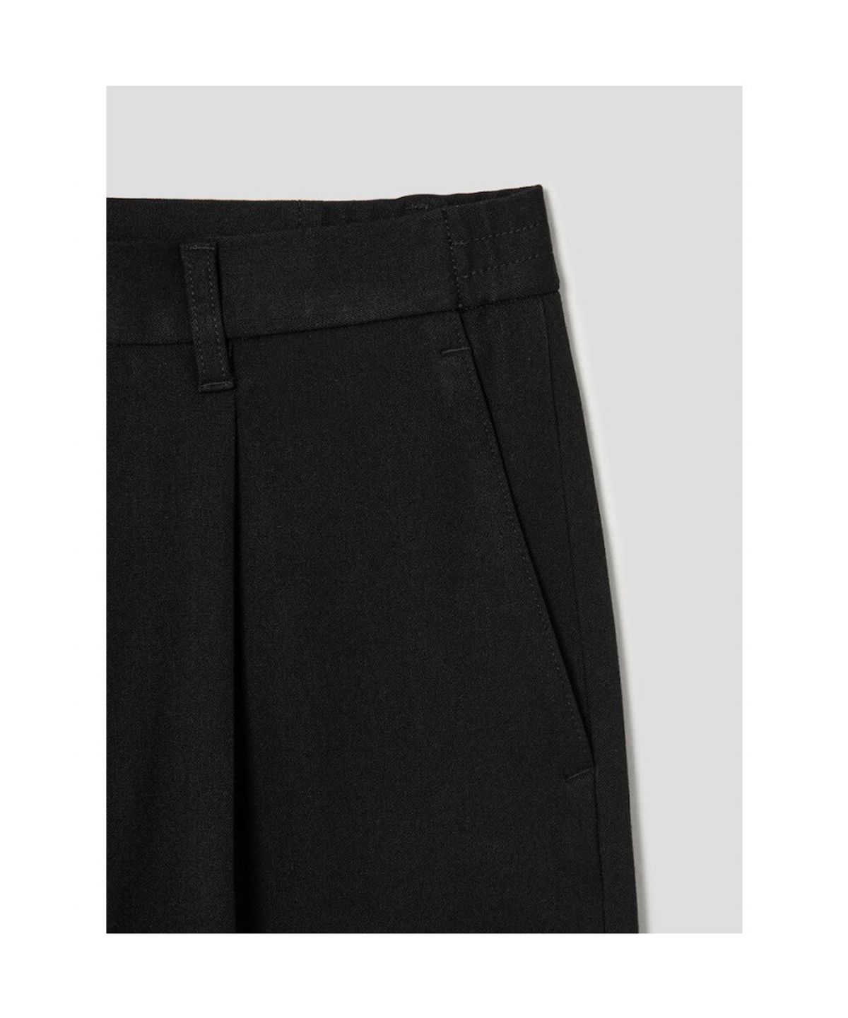 시프트지(SHIFT.G) Ordinary OneTuck Slacks Black