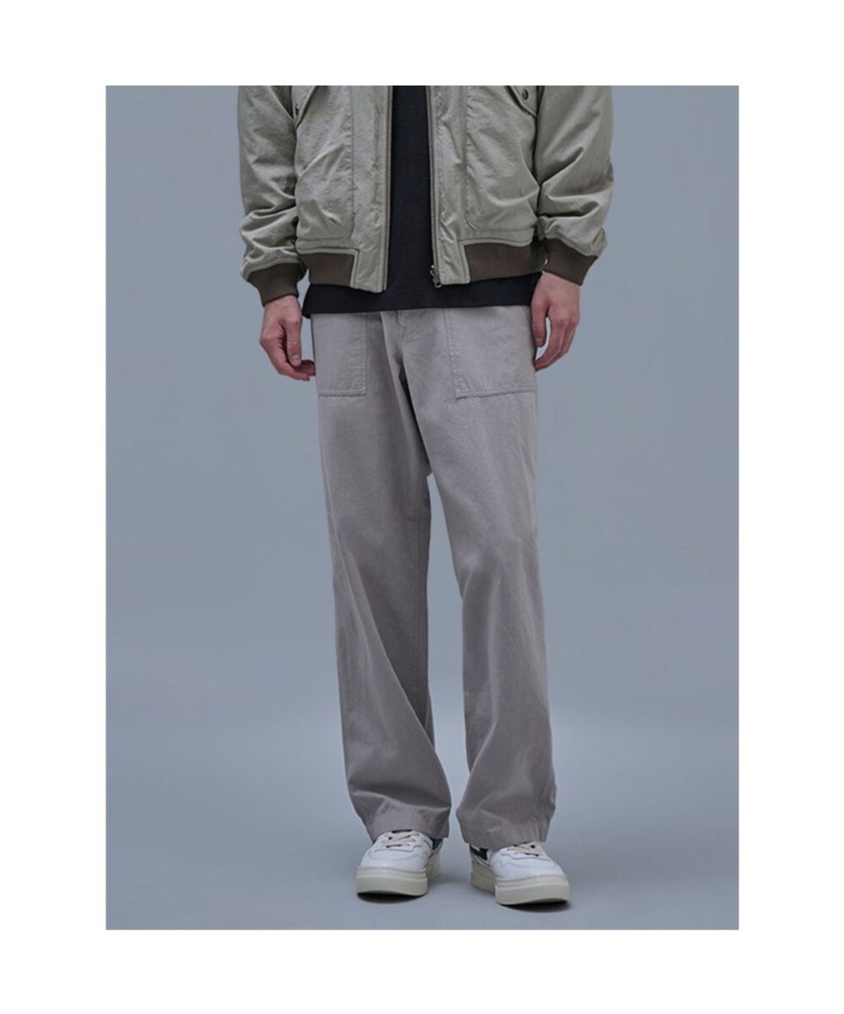 시프트지(SHIFT.G) Semi Wide Fatigue Pants (SetUp) Beige