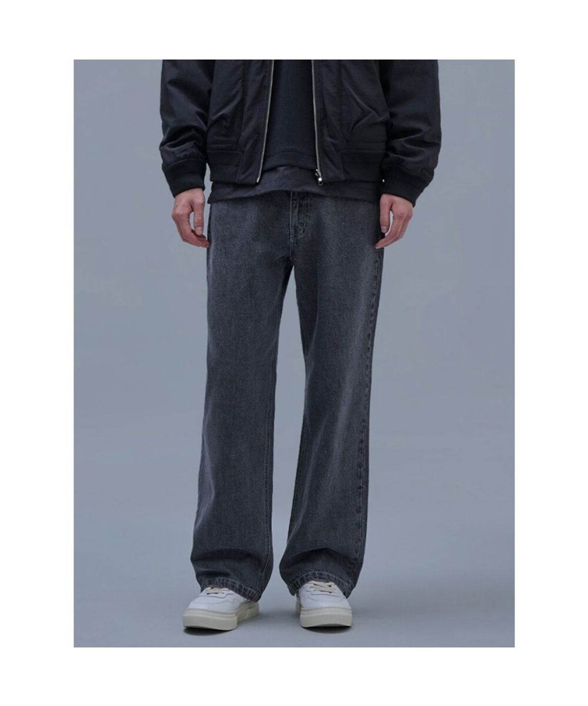 시프트지(SHIFT.G) Washed Wide Denim Pants Black
