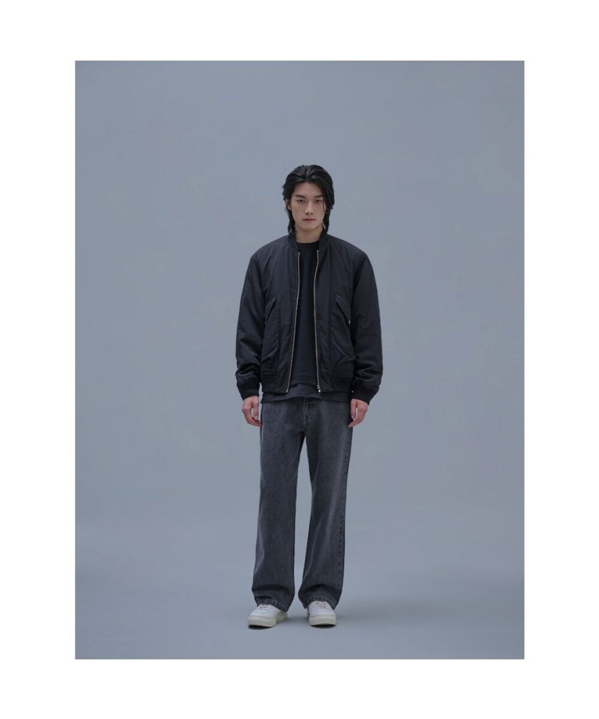 시프트지(SHIFT.G) Washed Wide Denim Pants Black