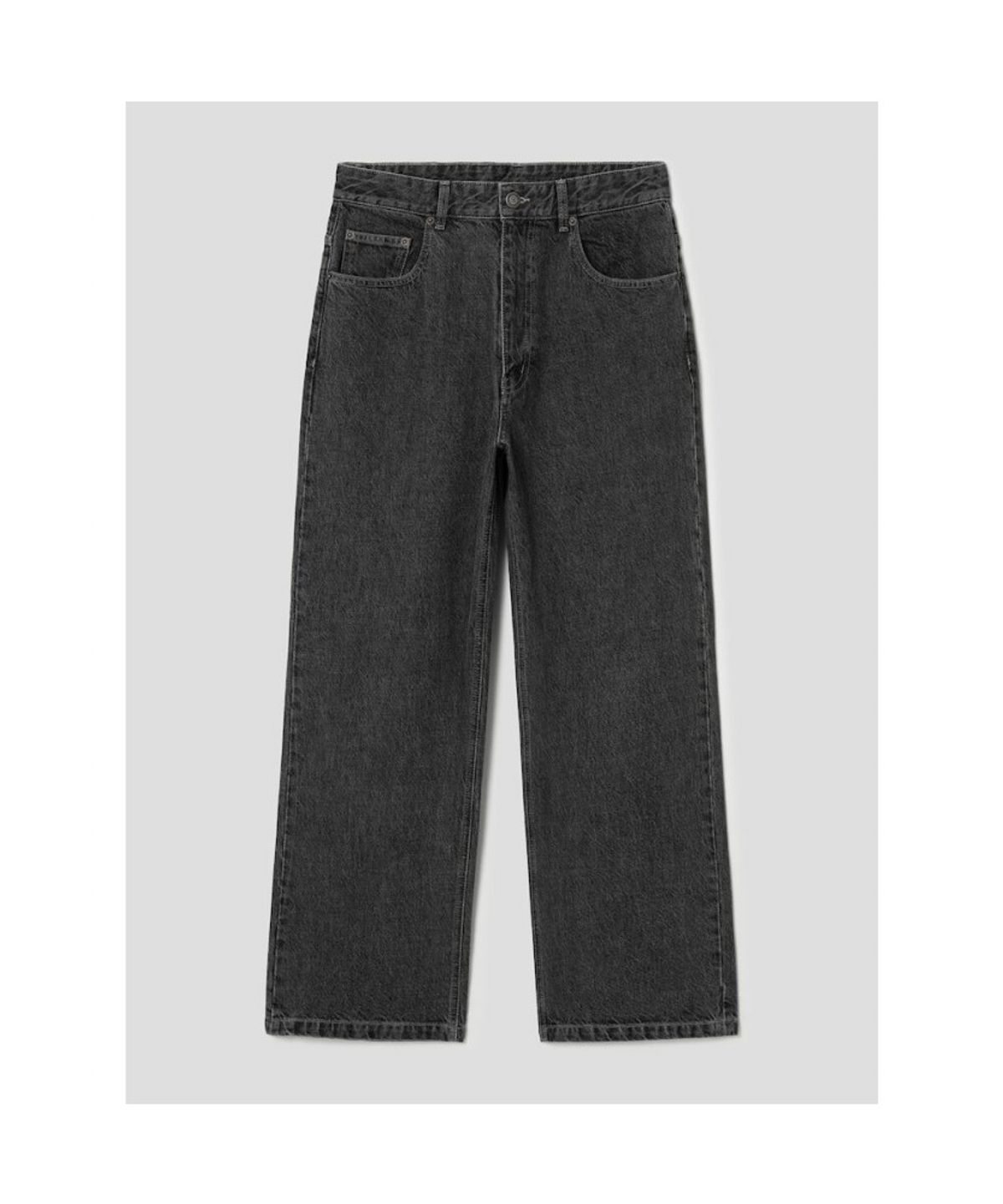 시프트지(SHIFT.G) Washed Wide Denim Pants Black