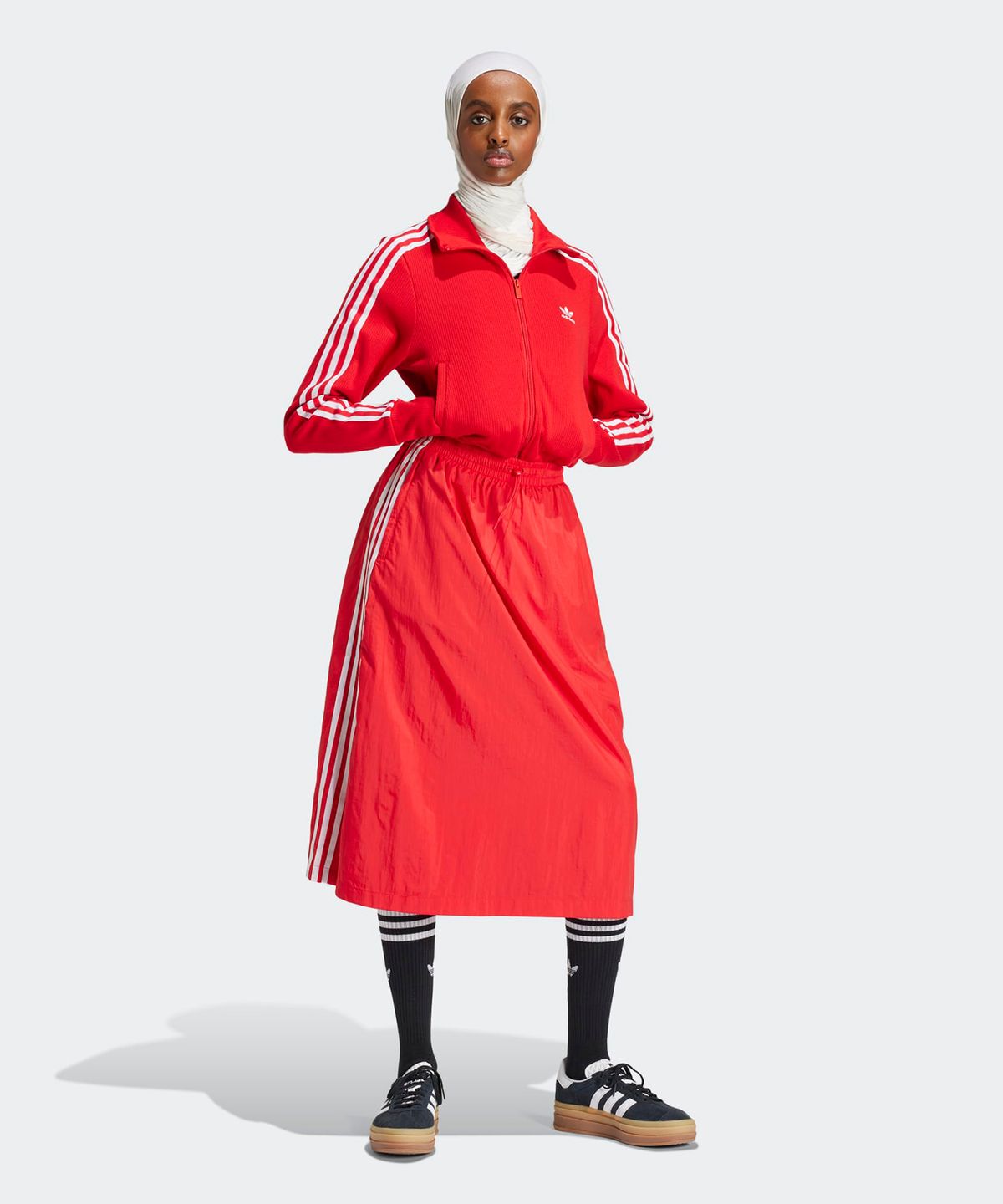 아디다스(ADIDAS) 파이어버드 니트 탑 - 레드 / IY7277