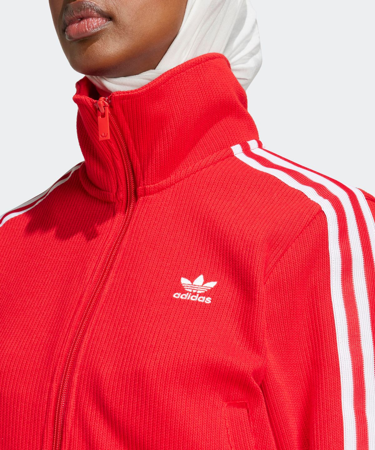 아디다스(ADIDAS) 파이어버드 니트 탑 - 레드 / IY7277