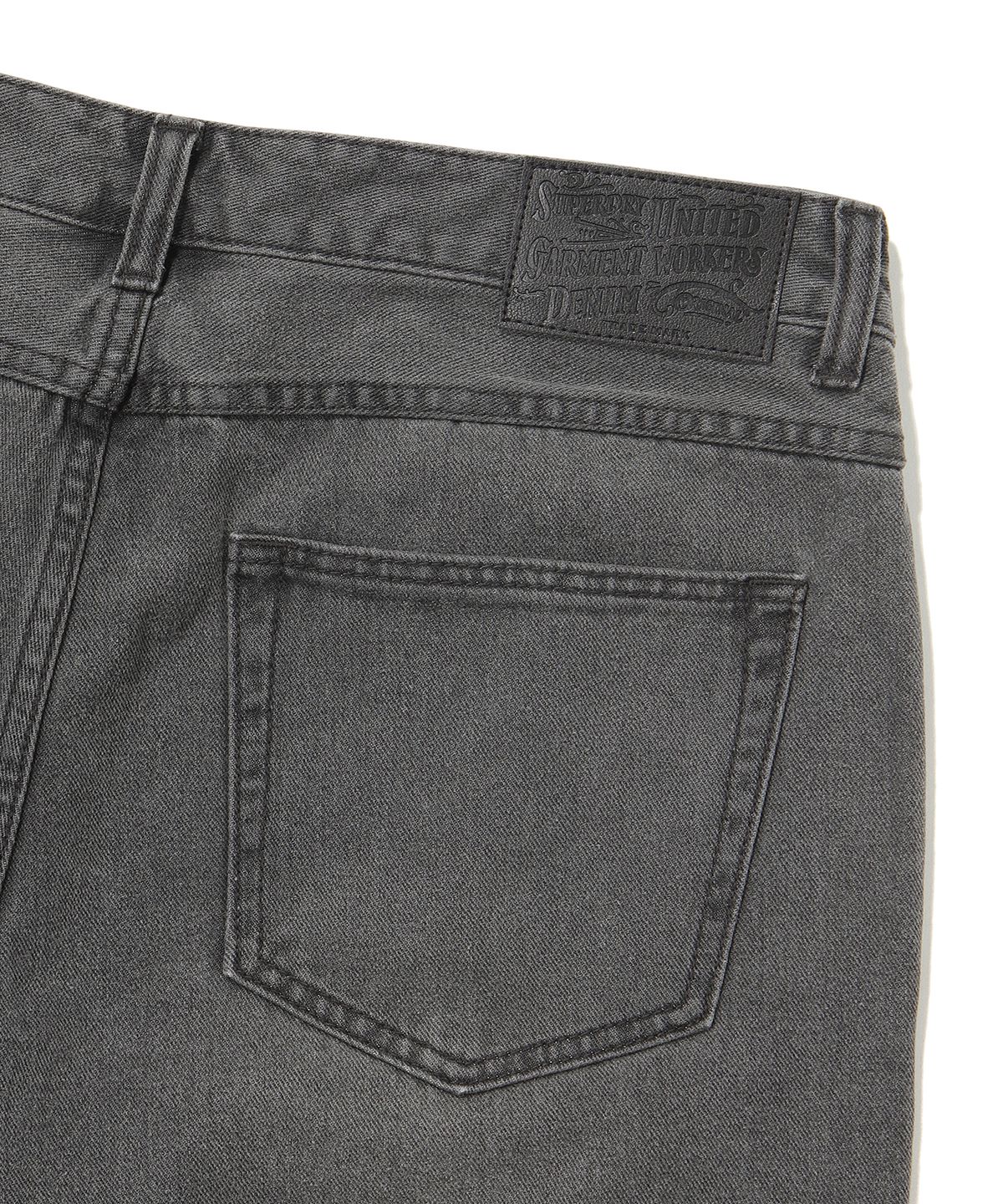 슈퍼드라이(SUPERDRY) 아이코닉 와이드 데님 팬츠 그레이