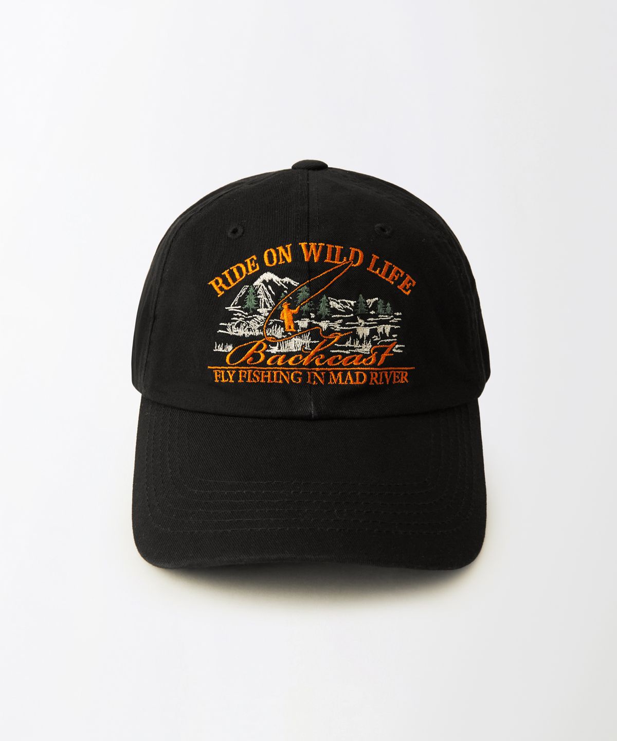 아웃스탠딩(OUTSTANDING) VINTAGE COTTON BALL CAP(BACKCAST)_BLACK