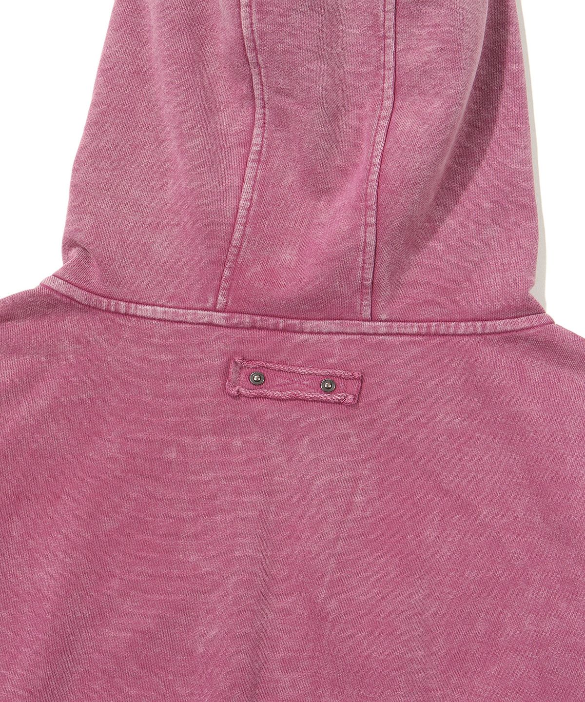 슈퍼드라이(SUPERDRY) W 빈티지 가먼트 워싱 크롭 후드 집업 다크핑크