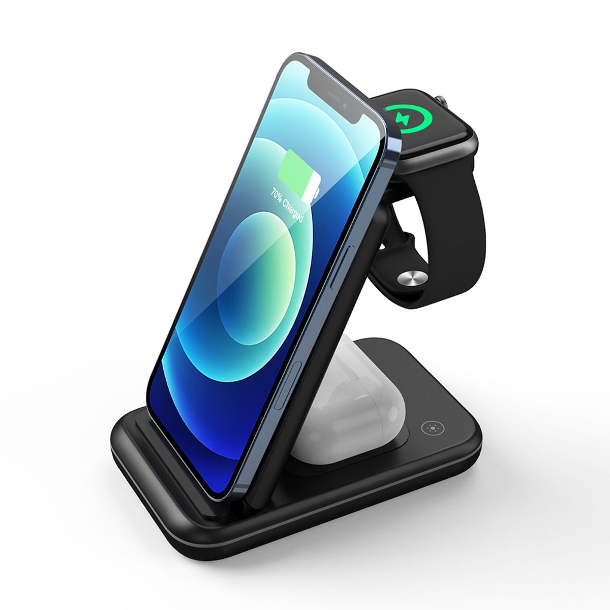 엔보우(NBOW) 3IN1 고속 무선충전기 접이식 거치대 NZ8A