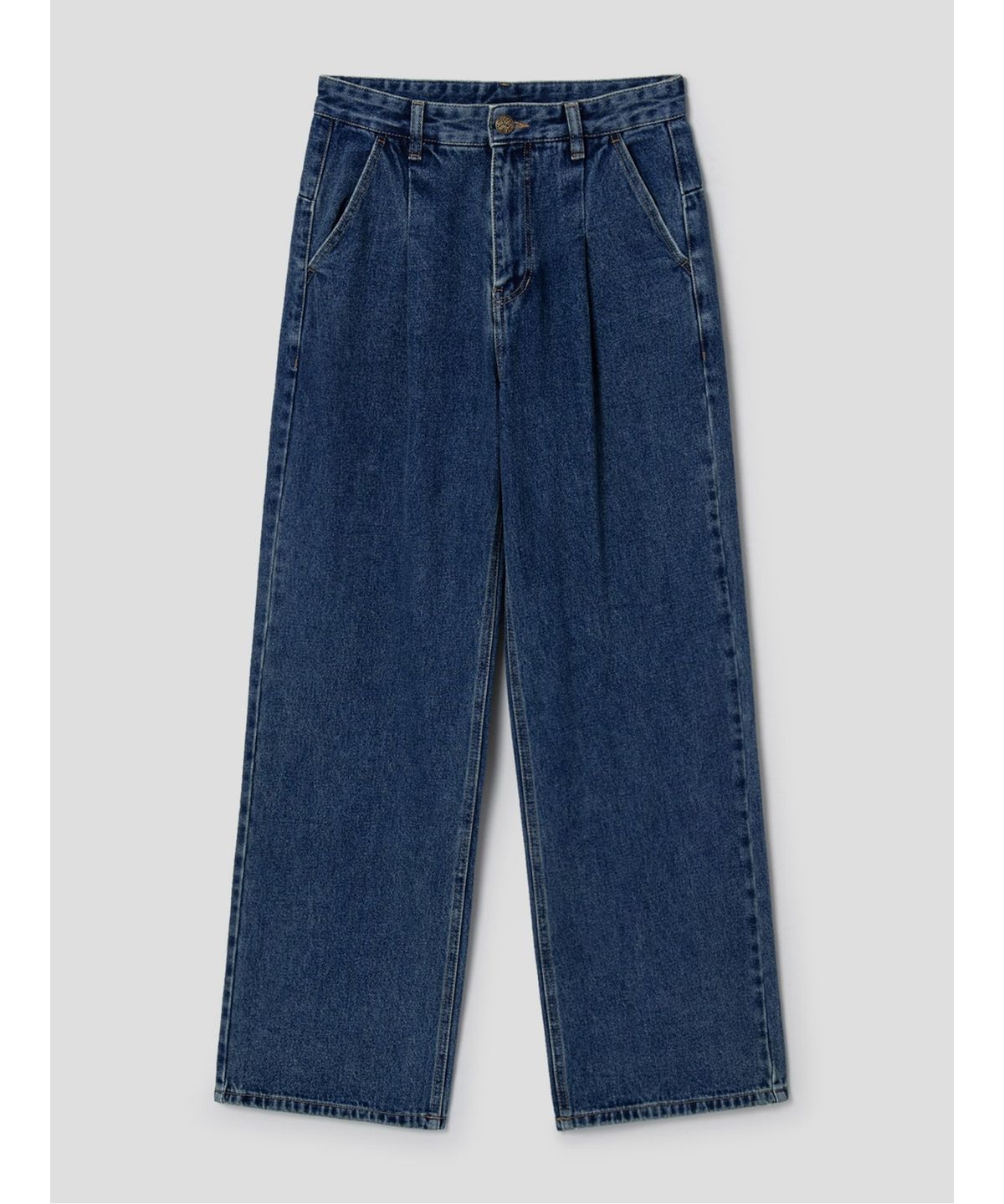 샌드 사운드(SAND SOUND) One Tuck Signature Wide Denim  Blue