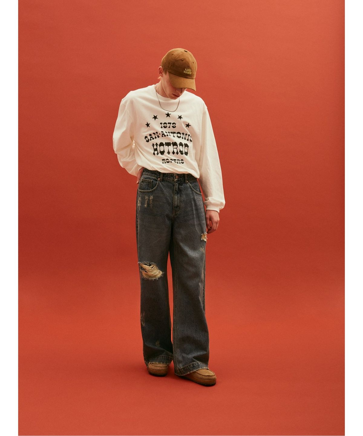 샌드 사운드(SAND SOUND) Destroyed Denim  Blue