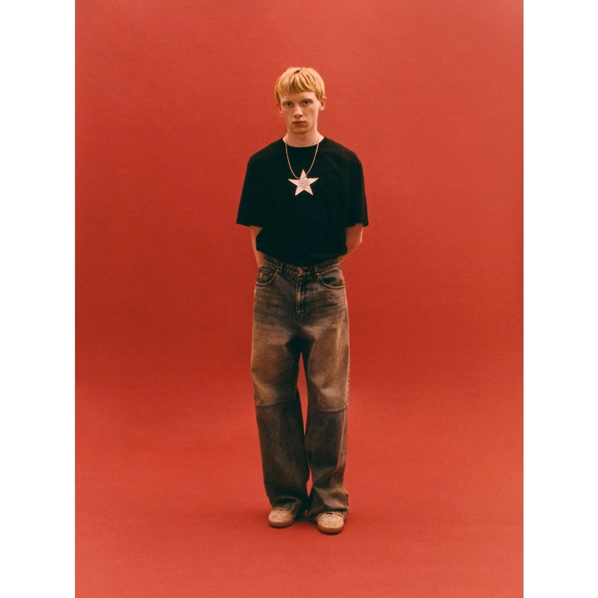 샌드 사운드(SAND SOUND) Vintage Washed SemiWide Denim  Khaki