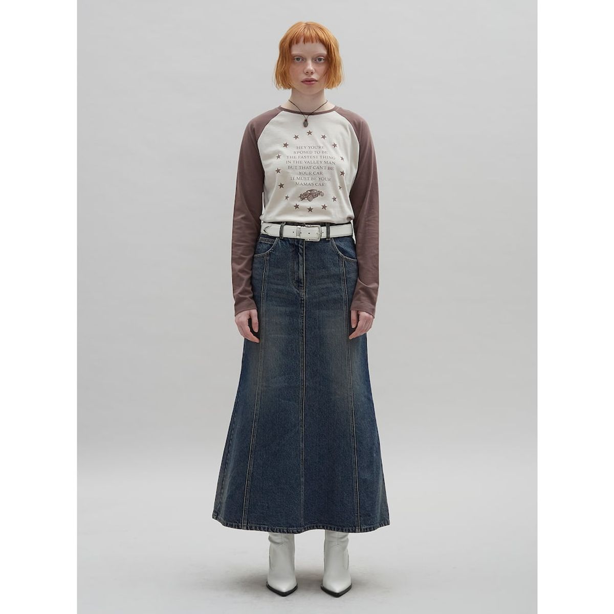 샌드 사운드(SAND SOUND) Mermaid Denim Skirt  Blue